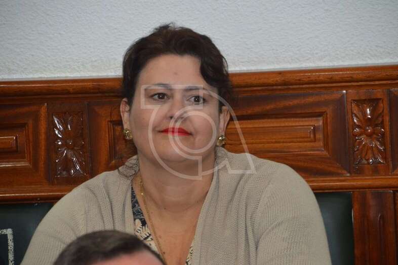 La concejala de Recursos Humanos, Celeste López, en el Pleno de este miércoles (Foto TA)